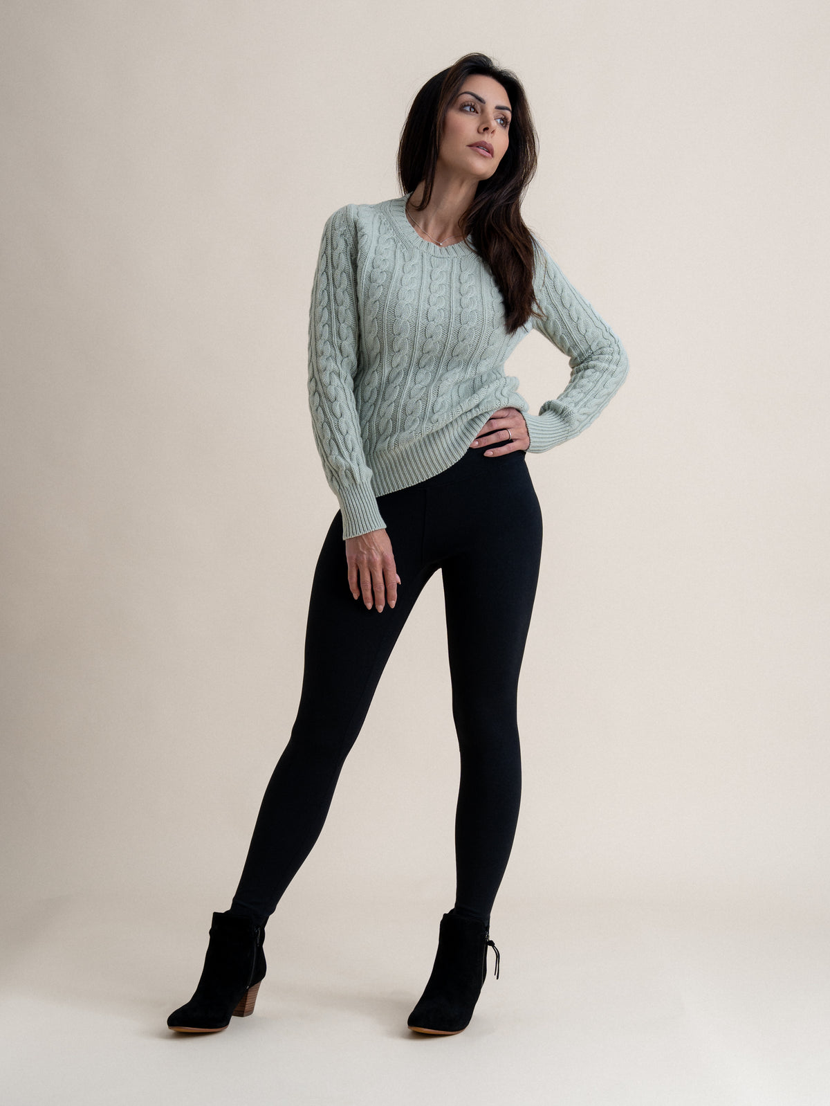 CABLEKNIT CREW&lt;br&gt;PAVILION