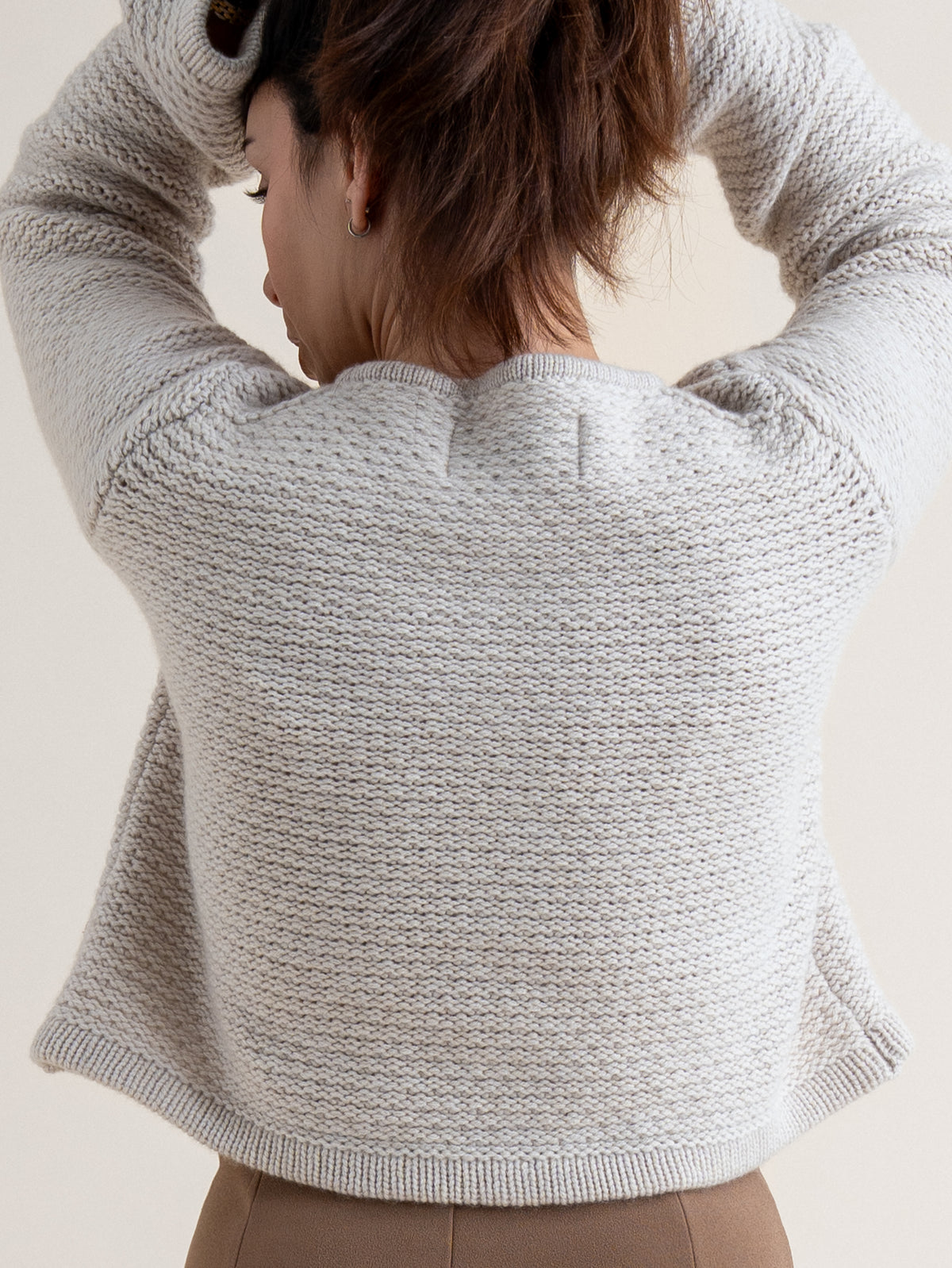 CROPPED CARDIGAN<br>SWANSDOWN