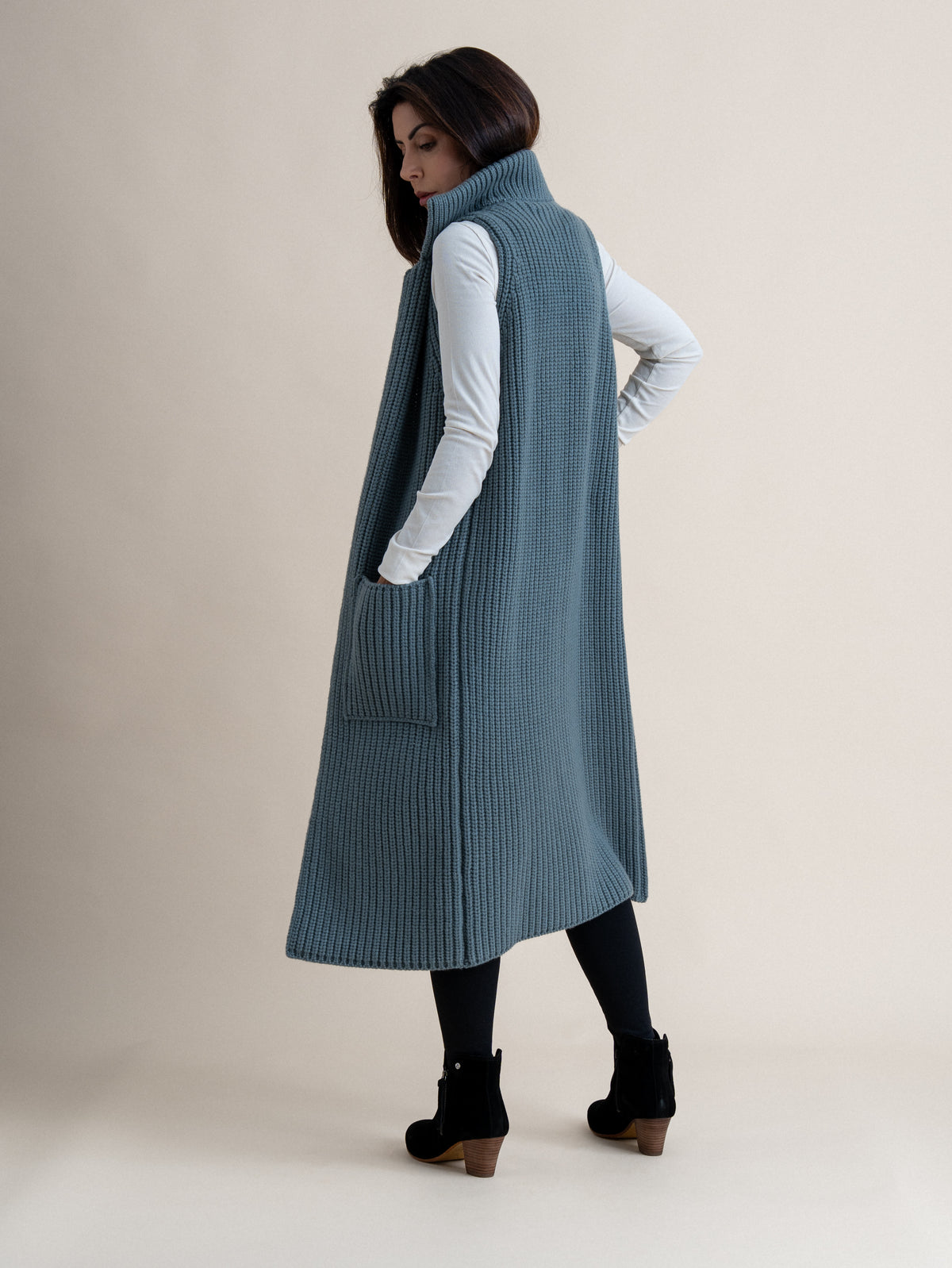 LONG GILET&lt;br&gt;PURSLANE
