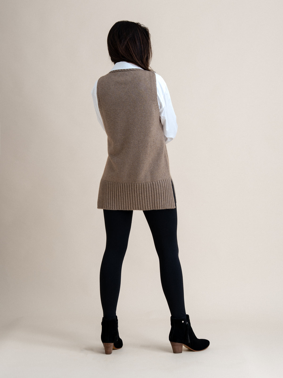 LONG VEST&lt;br&gt;NATURAL