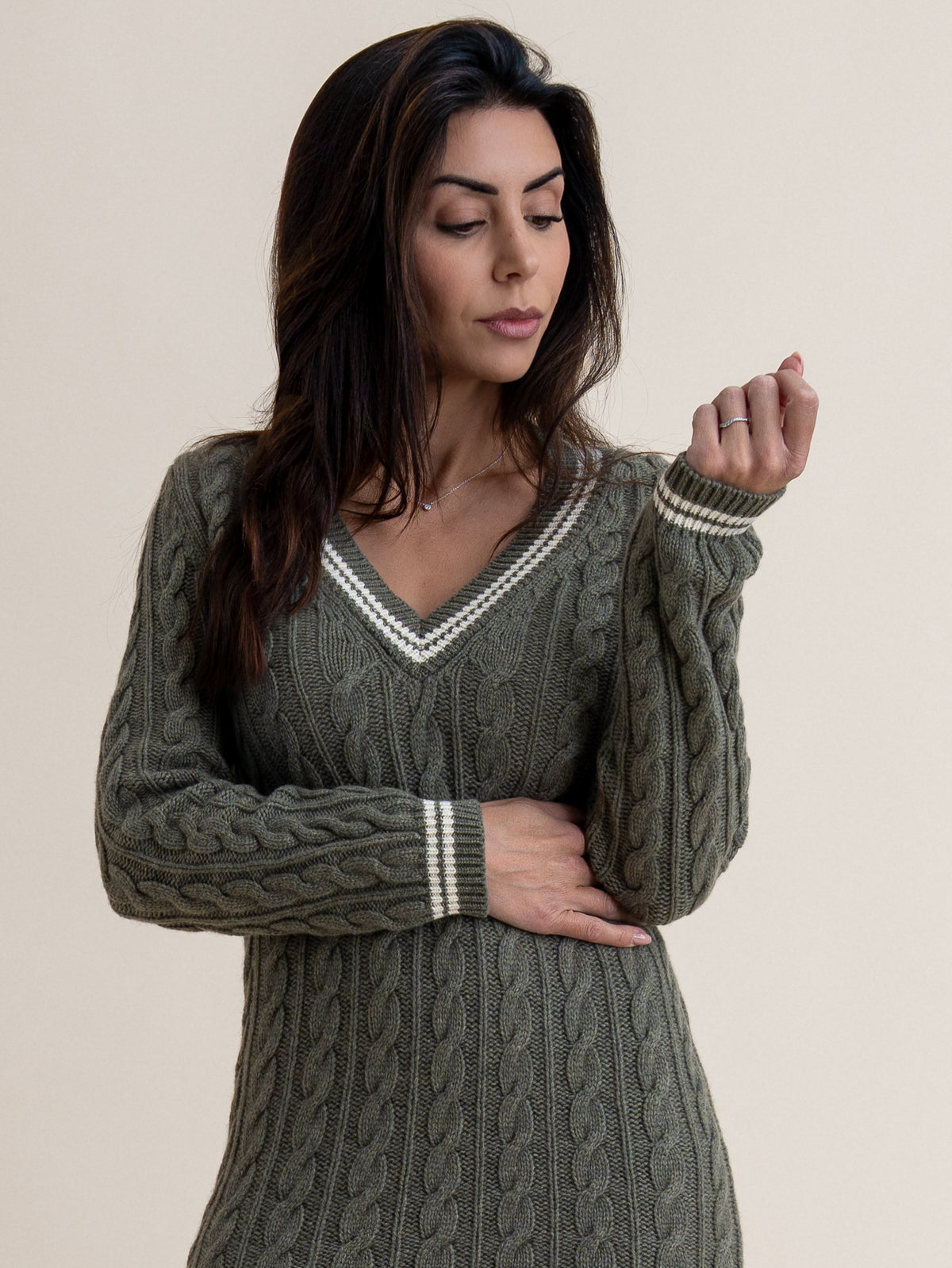 CRICKET DRESS&lt;br&gt;MOSS