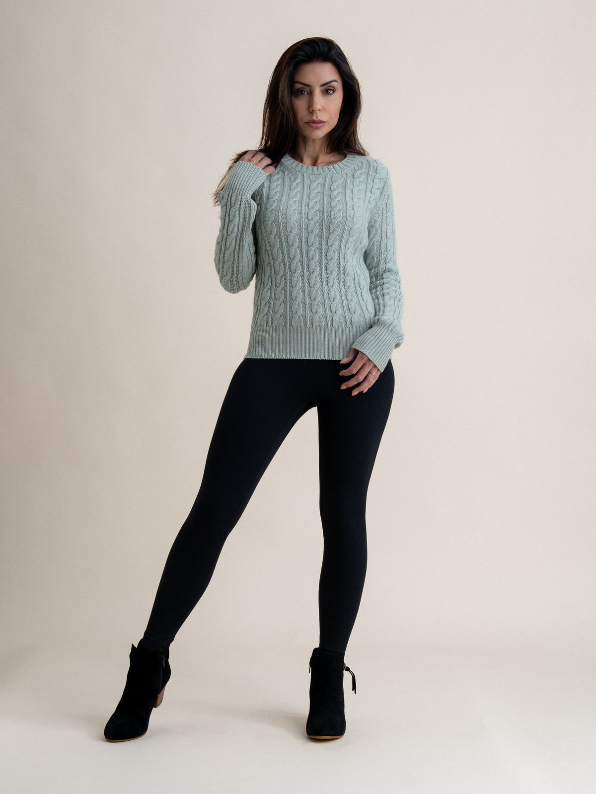CABLEKNIT CREW&lt;br&gt;PAVILION