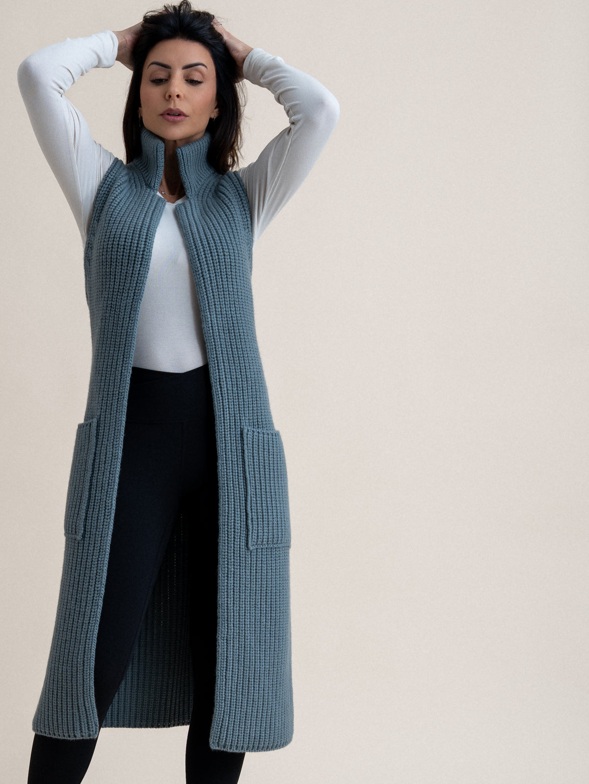 LONG GILET&lt;br&gt;PURSLANE