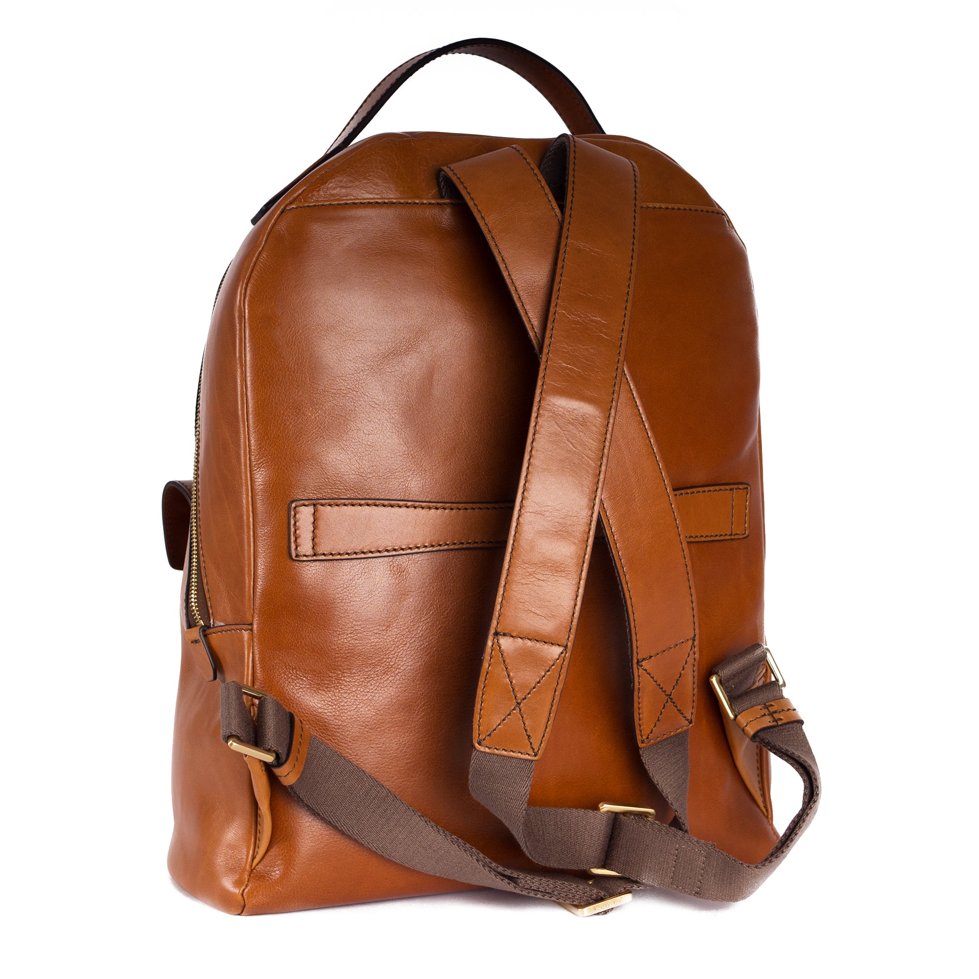 Tan Rucksack The Bridge Bags - Leather Tan Rucksack at Douglas Attire - Douglas-Brown
